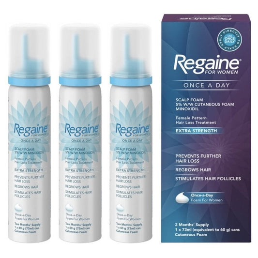 Regaine For Women 5% Scalp Foam 6 Month Supply Bundle