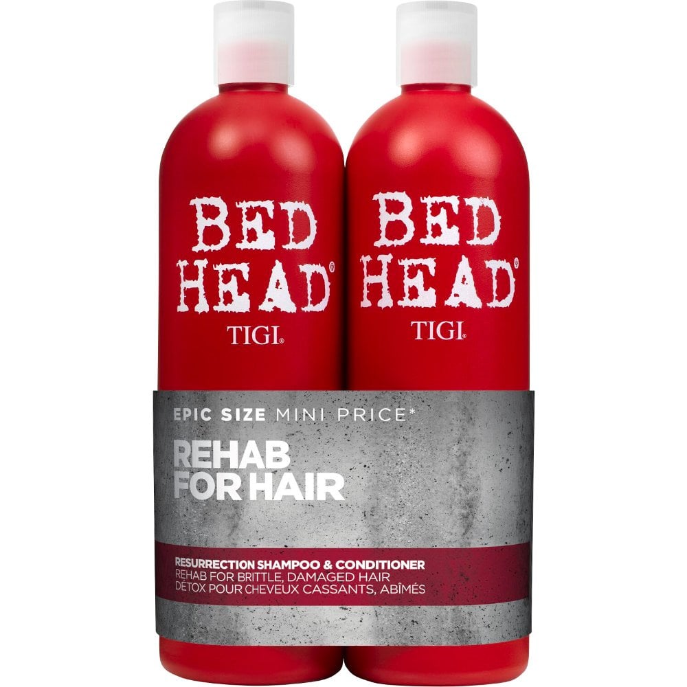 TIGI Bed Head Rehab for Hair Resurrection Shampoo & Conditioner 750ml Twin Pack