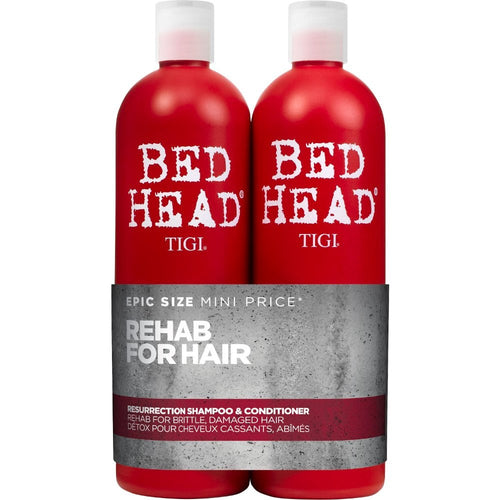 TIGI Bed Head Rehab for Hair Resurrection Shampoo & Conditioner 750ml Twin Pack