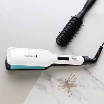 Remington Shine Therapy Wide Plate Hair Straightener S8550