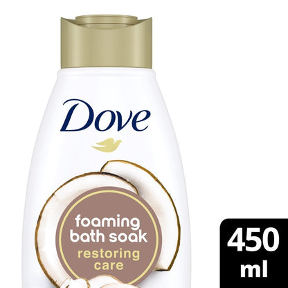 Dove Restoring Care Foaming Bath Soak Coconut & Cacao 450ml