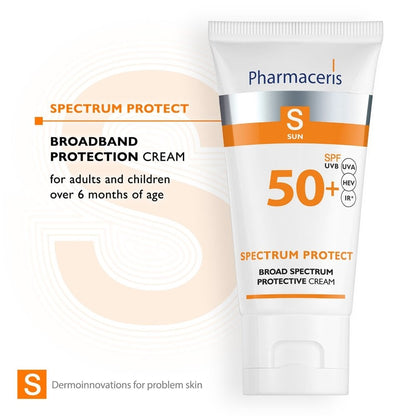 Pharmaceris S Broad Spectrum Sun Protection Cream for Adults & Children SPF50 50ml