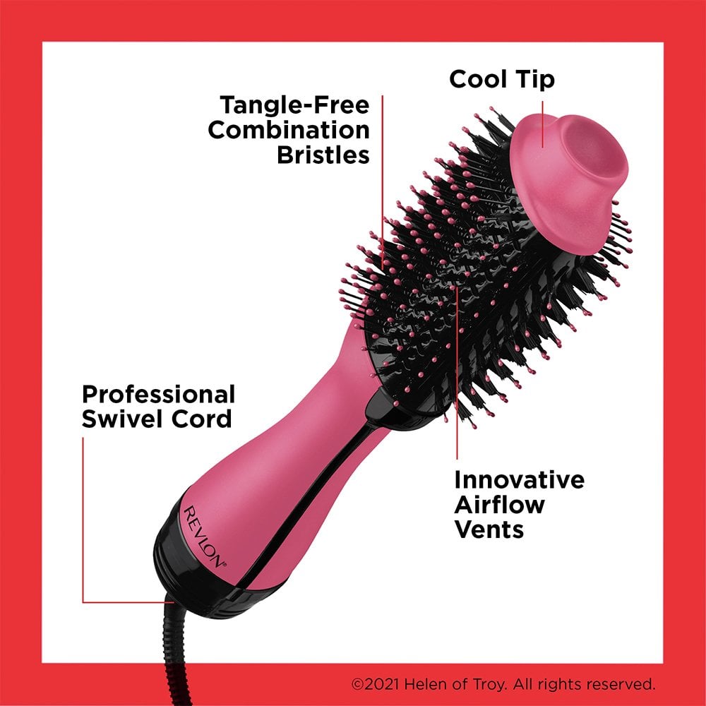 Revlon Pro Collection Salon One-Step Hair Dryer & Volumiser Pink