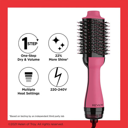 Revlon Pro Collection Salon One-Step Hair Dryer & Volumiser Pink