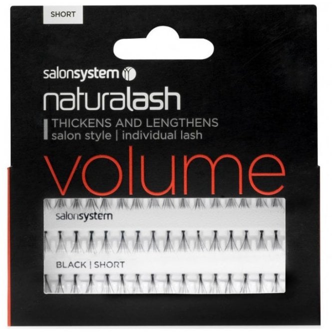 Salon System Individual Lashes Black Short