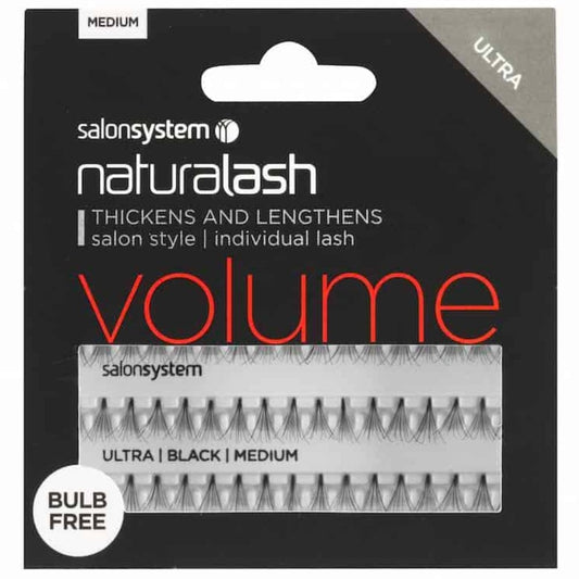 Salon System Individual Lashes Ultra Black Medium