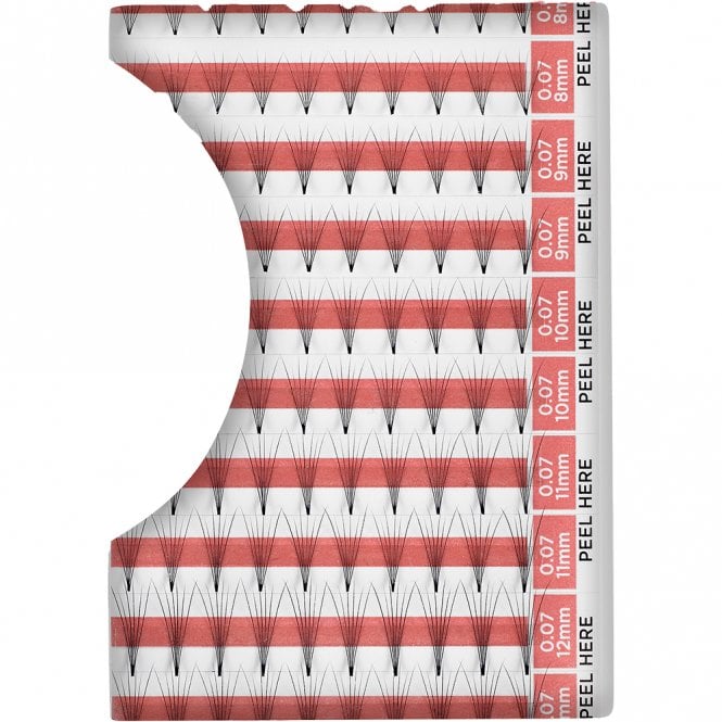 Salon System Marvelash Russian 0.07 6D Fans Assorted Lashes Black