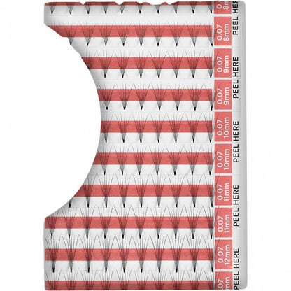 Salon System Marvelash Russian 0.07 6D Fans Assorted Lashes Black