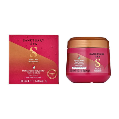Sanctuary Spa Sweet Almond & Ruby Oud Melting Pearls Body Butter 300ml