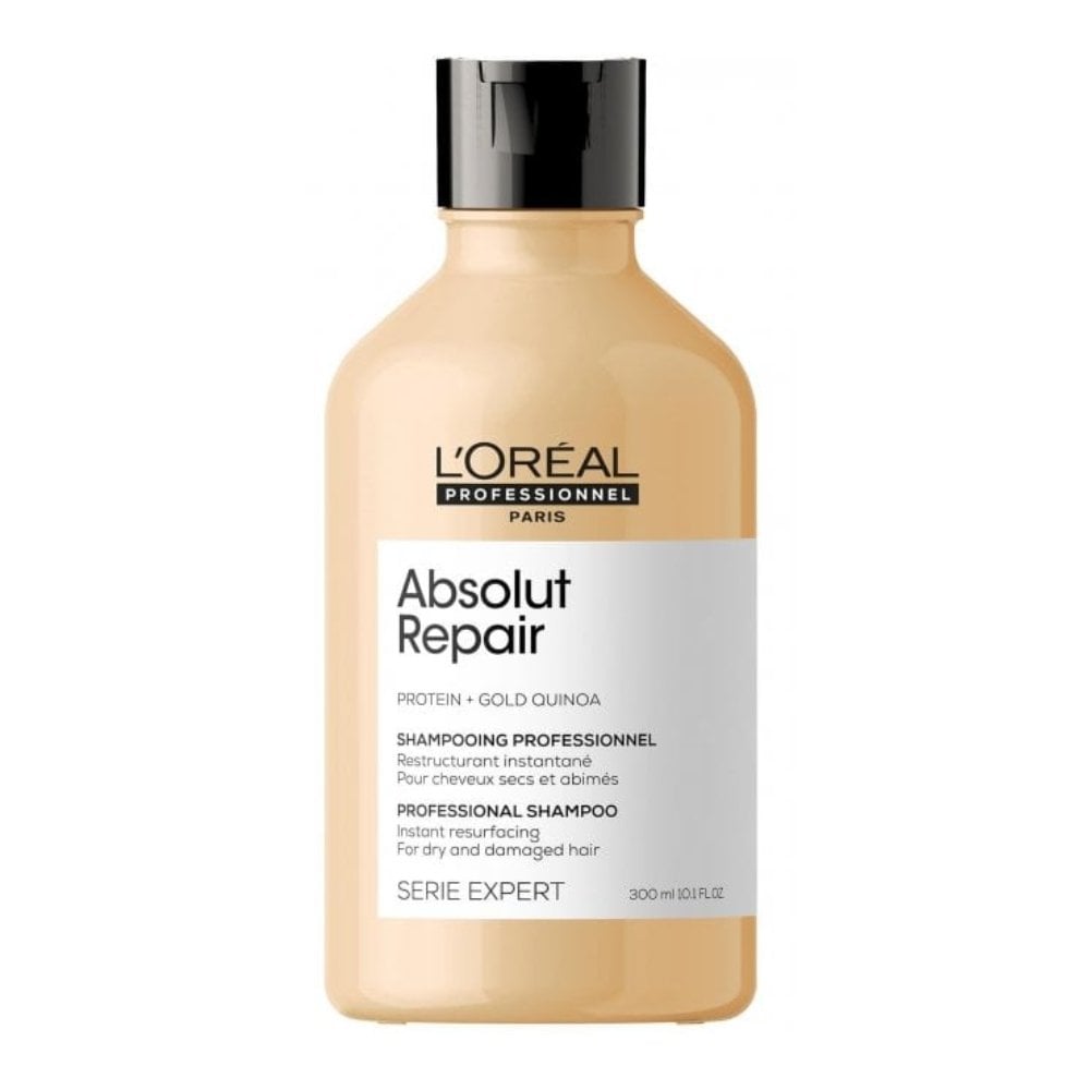 L'Oreal Professionnel Serie Expert Absolut Repair Shampoo 300ml, Conditioner 200ml & Golden Resurfacing Mask 250ml Trio