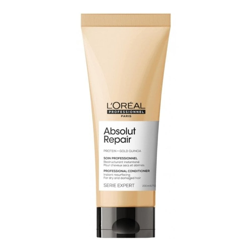 L'Oreal Professionnel Serie Expert Absolut Repair Shampoo 300ml, Conditioner 200ml & Golden Resurfacing Mask 250ml Trio
