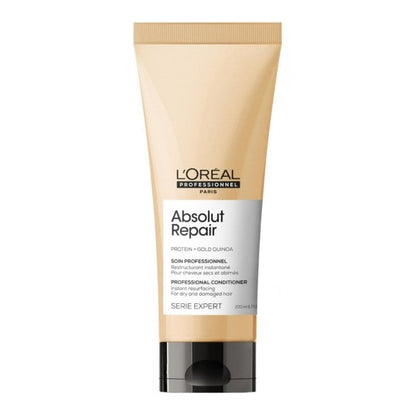 L'Oreal Professionnel Serie Expert Absolut Repair Shampoo 300ml, Conditioner 200ml & Golden Resurfacing Mask 250ml Trio