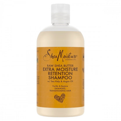 Shea Moisture Raw Shea Butter Extra-Moisture Retention Shampoo & Conditioner Twin 2 x 384ml
