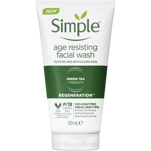 Simple Age Resisting Regeneration Facial Wash Gel 150ml