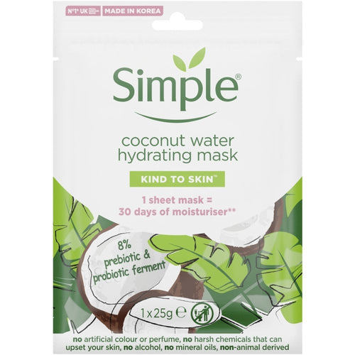 Simple Kind To Skin Coconut Water Hydrating Sheet Mask 25g