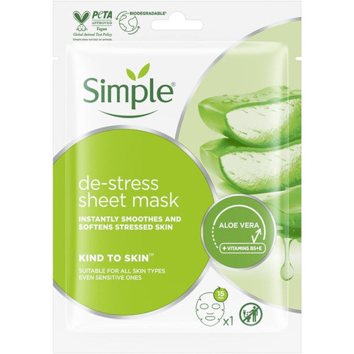 Simple Kind To Skin De-Stress Sheet Mask 21ml
