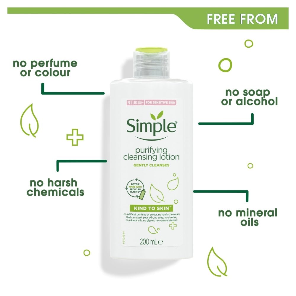 Simple Kind To Skin Purifying Cleansing Lotion 200ml