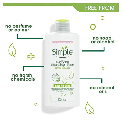 Simple Kind To Skin Purifying Cleansing Lotion 200ml