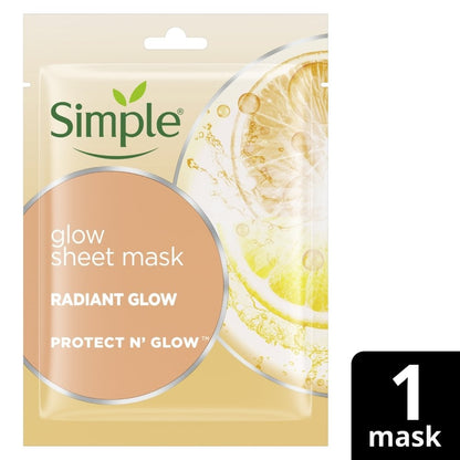 Simple Protect n Glow 48H Glow Sheet Mask 25ml
