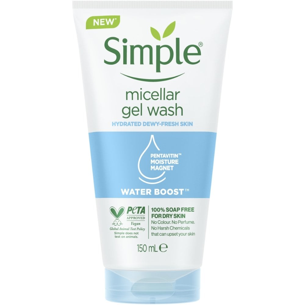 Simple Water Boost Micellar Gel Facial Wash 150ml