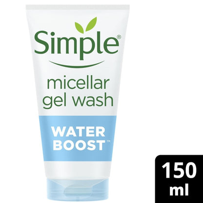 Simple Water Boost Micellar Gel Facial Wash 150ml