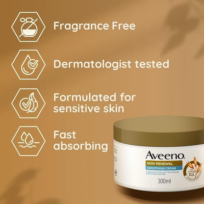 Aveeno Skin Renew Exfoliating Smoothing Cream 300ml