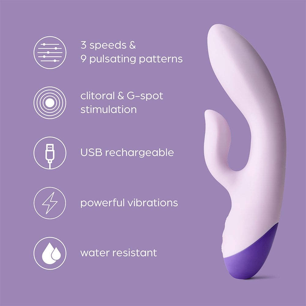 So Divine Kiss Kiss Rechargeable Rabbit Vibrator