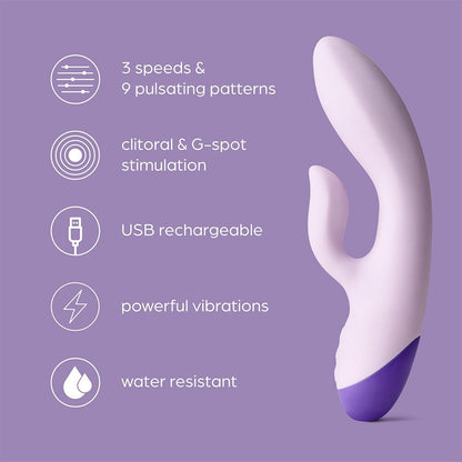 So Divine Kiss Kiss Rechargeable Rabbit Vibrator