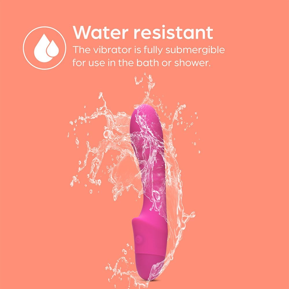 So Divine Pink Pash Ribbed Vibrator