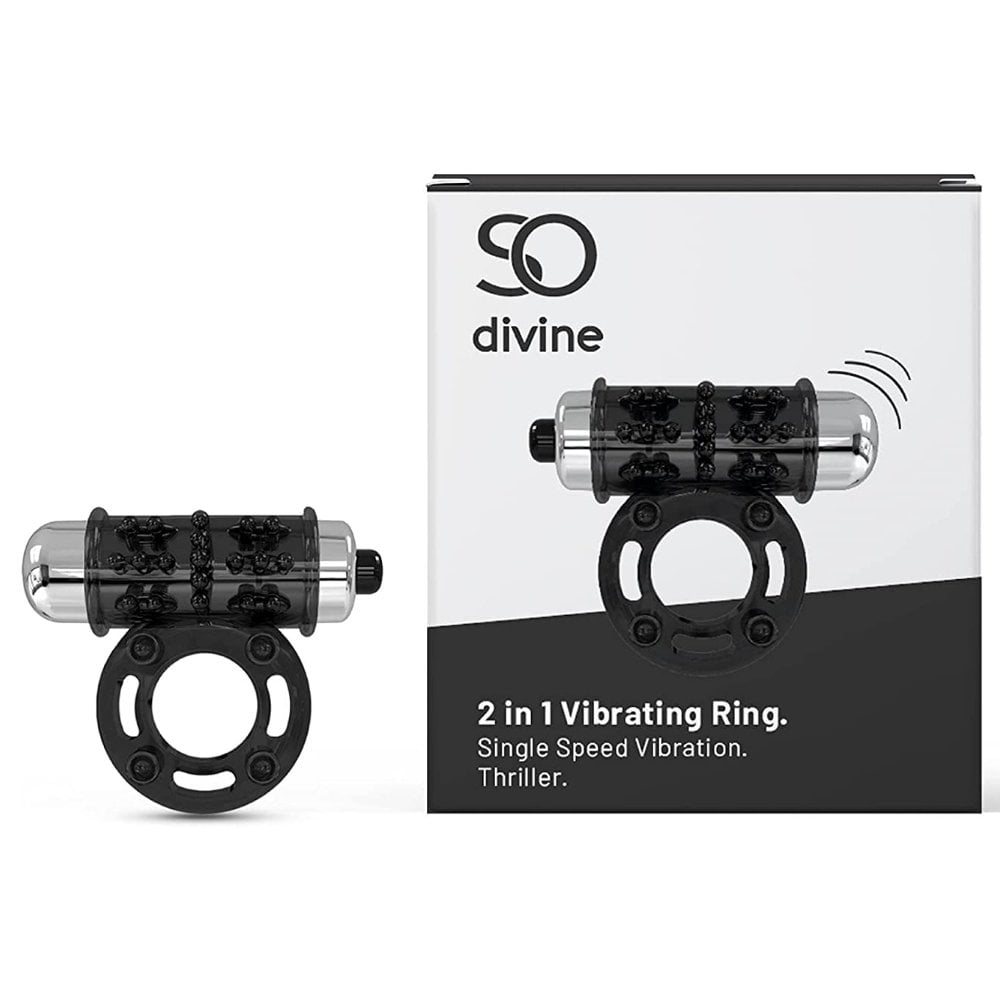 So Divine Thriller 2 In 1 Vibrating Ring