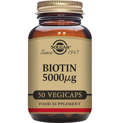 Solgar Biotin 5000 µg 50 Vegetable Capsules