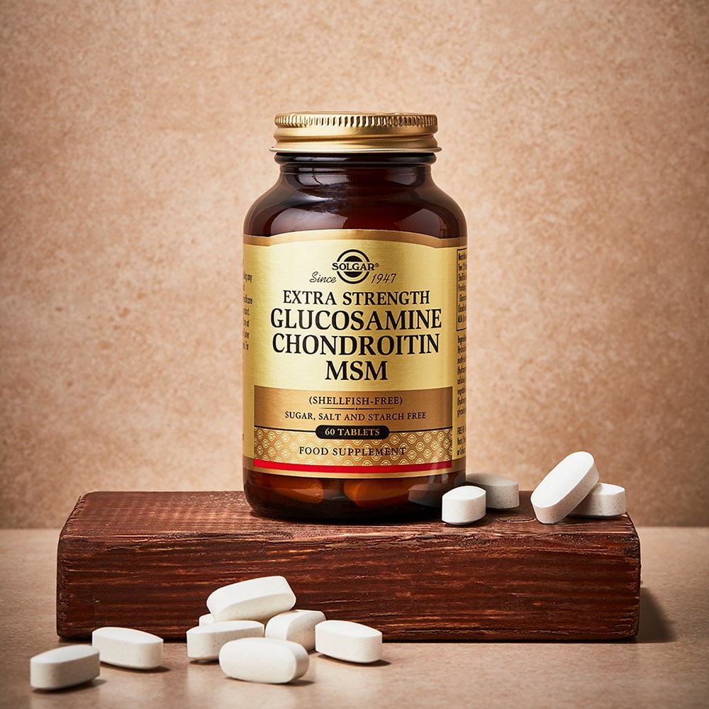 Solgar Extra Strength Glucosamine Chondroitin MSM 60 Tablets