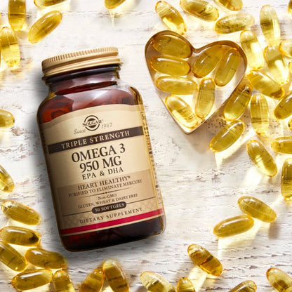 Solgar Triple Strength Omega 3 950mg EPA & DHA 50 Softgels