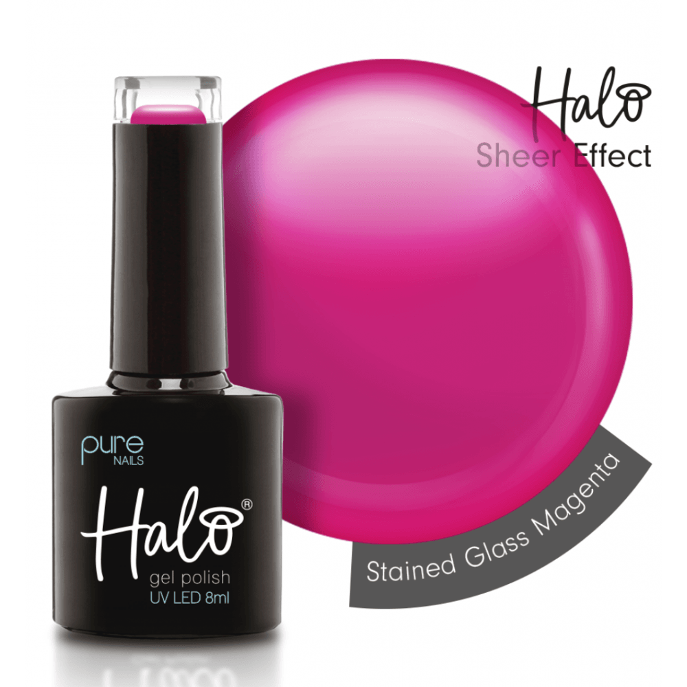Halo Stained Glass Magenta Gel Polish 8ml