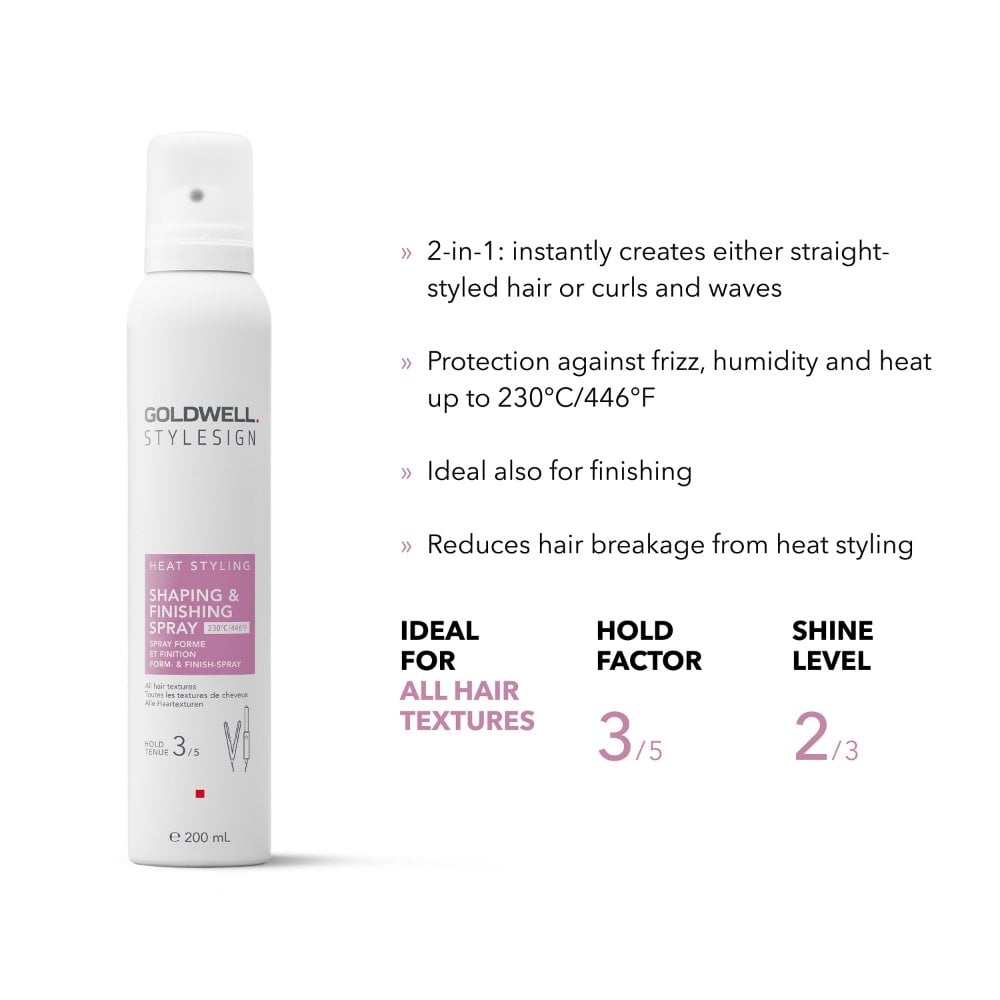 Goldwell Style Sign Heat Styling Shaping & Finishing Spray 200ml