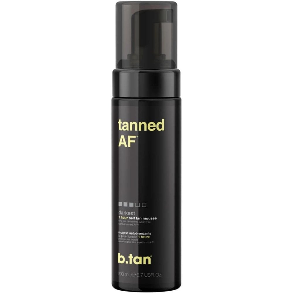 b.tan Tanned AF 1 Hour Self Tan Mousse Darkest 200ml