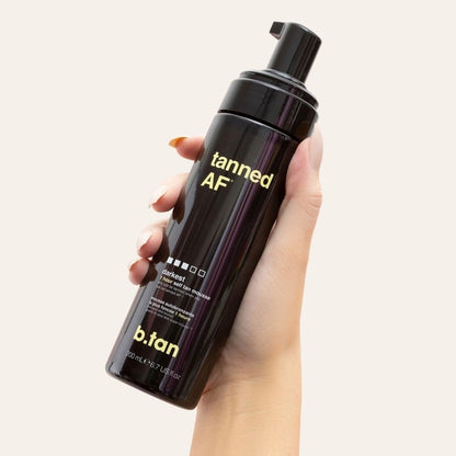 b.tan Tanned AF 1 Hour Self Tan Mousse Darkest 200ml