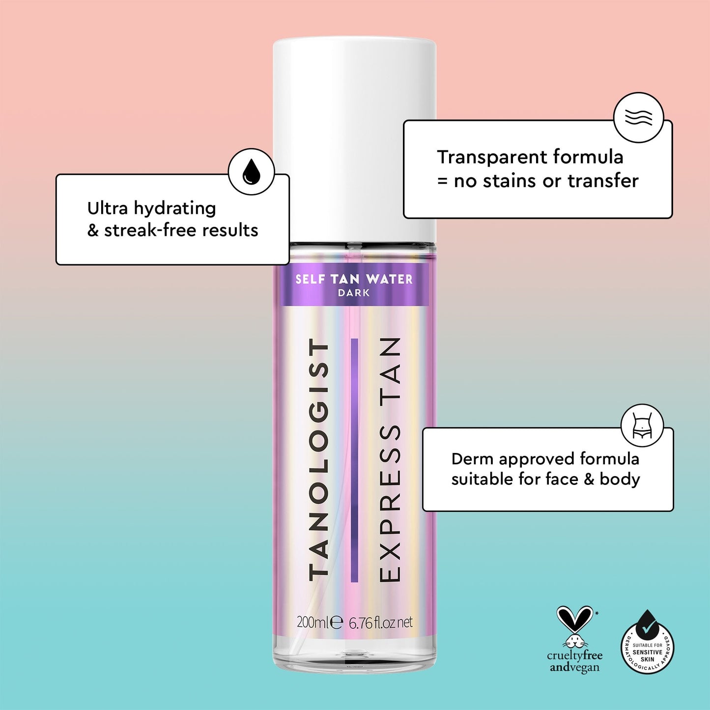 Tanologist Express Self Tan Water Medium 200ml
