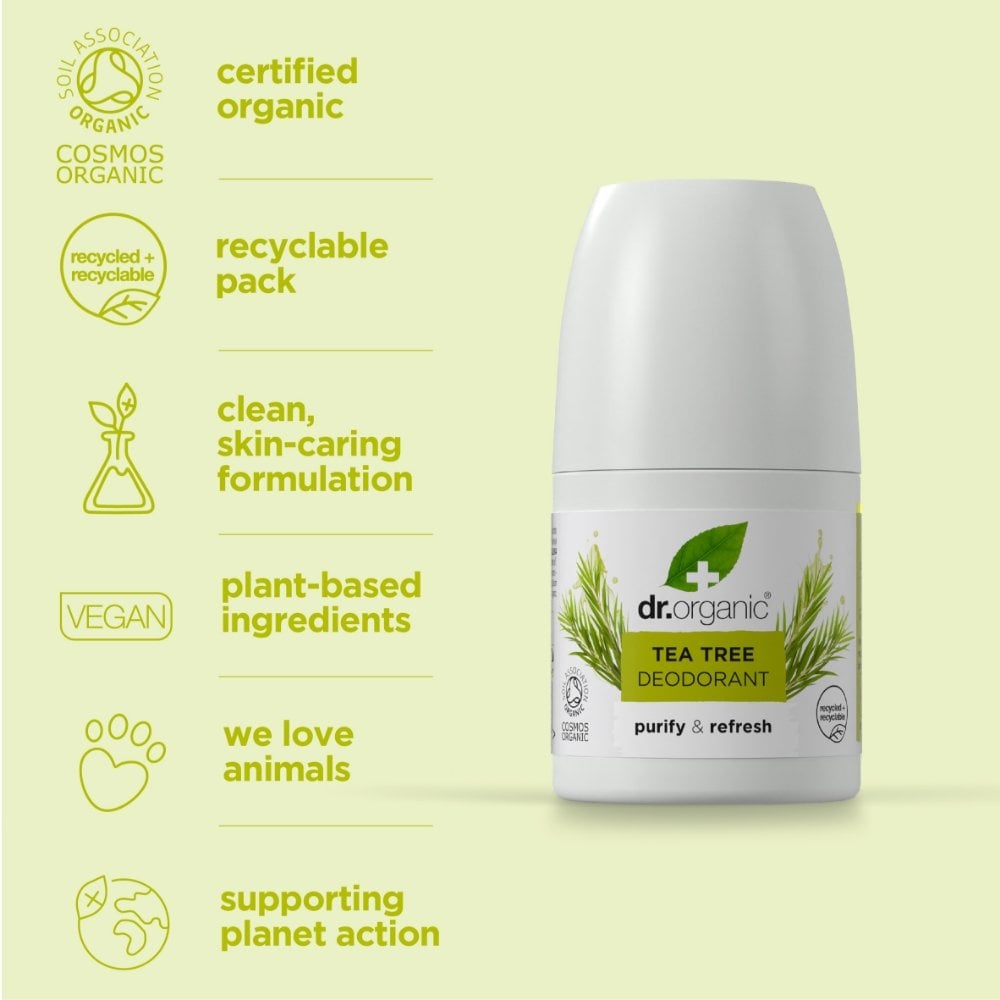 Dr. Organic Tea Tree Deodorant 50ml