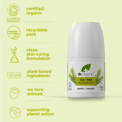 Dr. Organic Tea Tree Deodorant 50ml