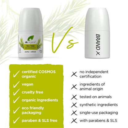 Dr. Organic Tea Tree Deodorant 50ml