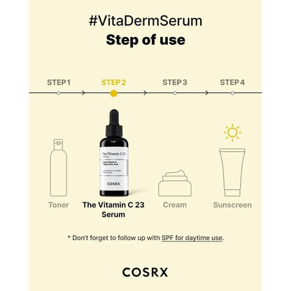 CosRx The Vitamin C 23 Super Vitamin E & Hyaluronic Acid Serum 20g