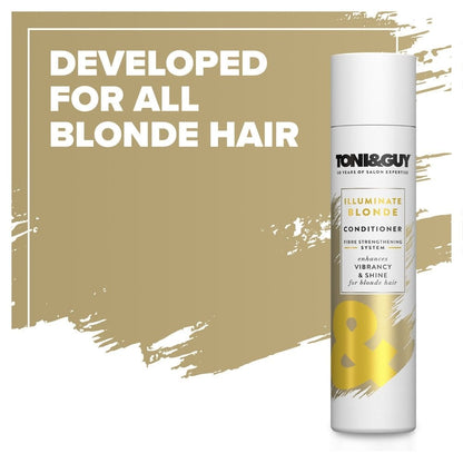 Toni & Guy Illuminate Blonde Fibre Strengthening System Conditioner 250ml