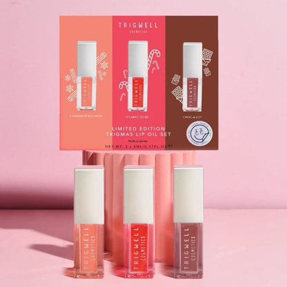 Trigwell Cosmetics Limited Edition Trigmas Lip Oil Set 3 x 5ml