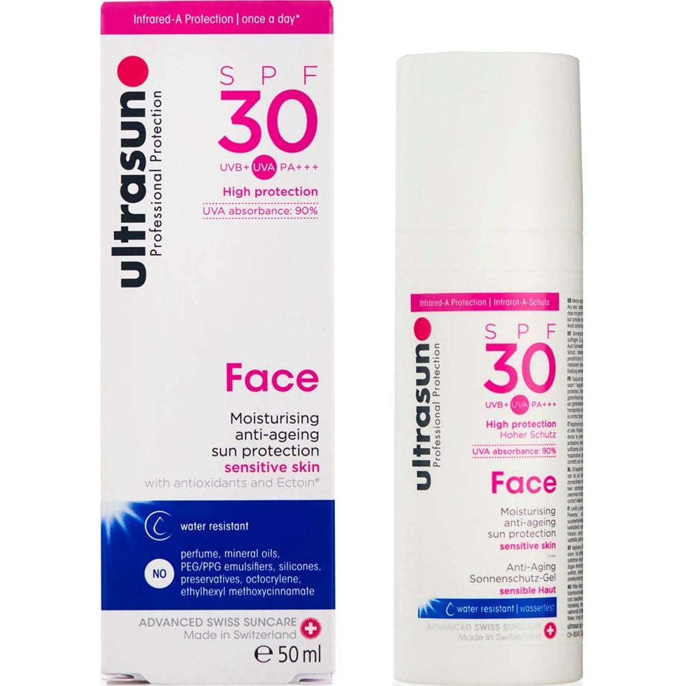 Ultrasun Face Moisturising Anti-Ageing Sun Protection PA+++ SPF30 50ml