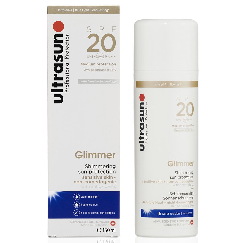 Ultrasun Glimmer Shimmering Sun Protection PA++ SPF20 150ml