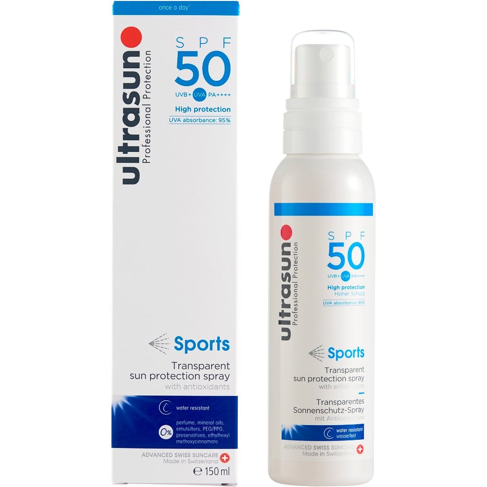 Ultrasun Sports Transparent Sun Protection Spray PA++++ SPF50 150ml