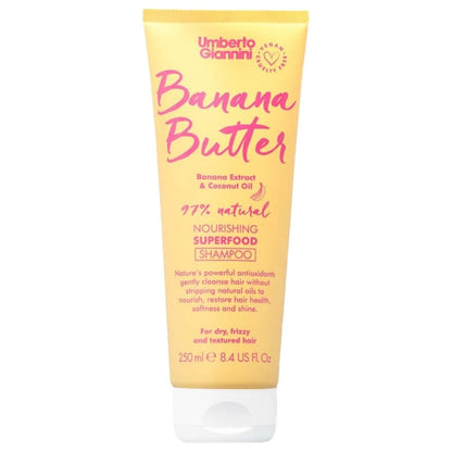 Umberto Giannini Banana Butter Shampoo & Conditioner Twin 2 x 250ml