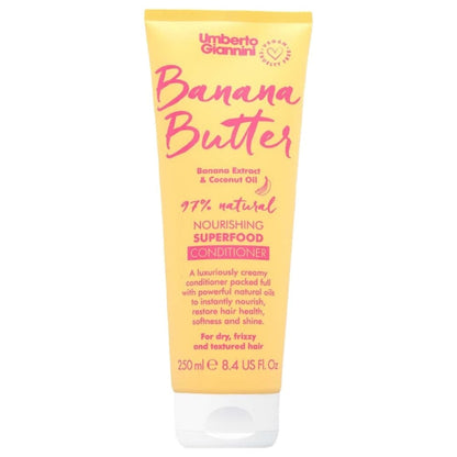 Umberto Giannini Banana Butter Shampoo & Conditioner Twin 2 x 250ml