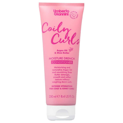 Umberto Giannini Coily Curls Moisture Shampoo & Conditioner Twin 2 x 250ml